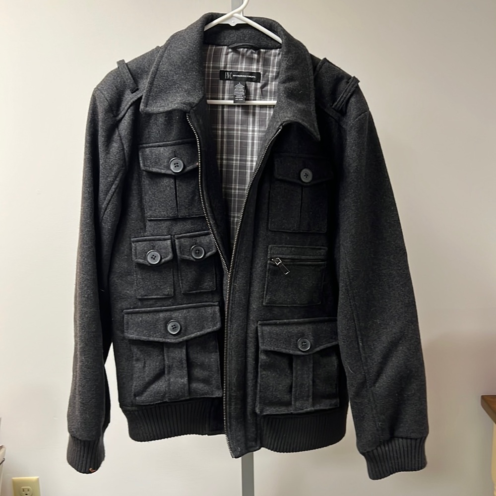 INC mens wool jacket size large